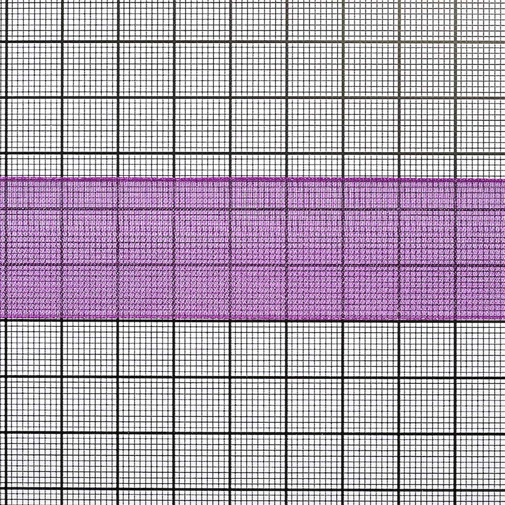 Лента из органзы 25 мм фиолетовая 1 метр