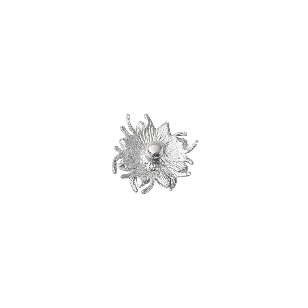 Намистина кнопка квітка 8-пелюсткова бузкова