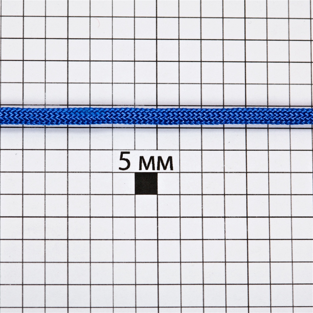 Шнур паракорд 4 мм синий 1 метр