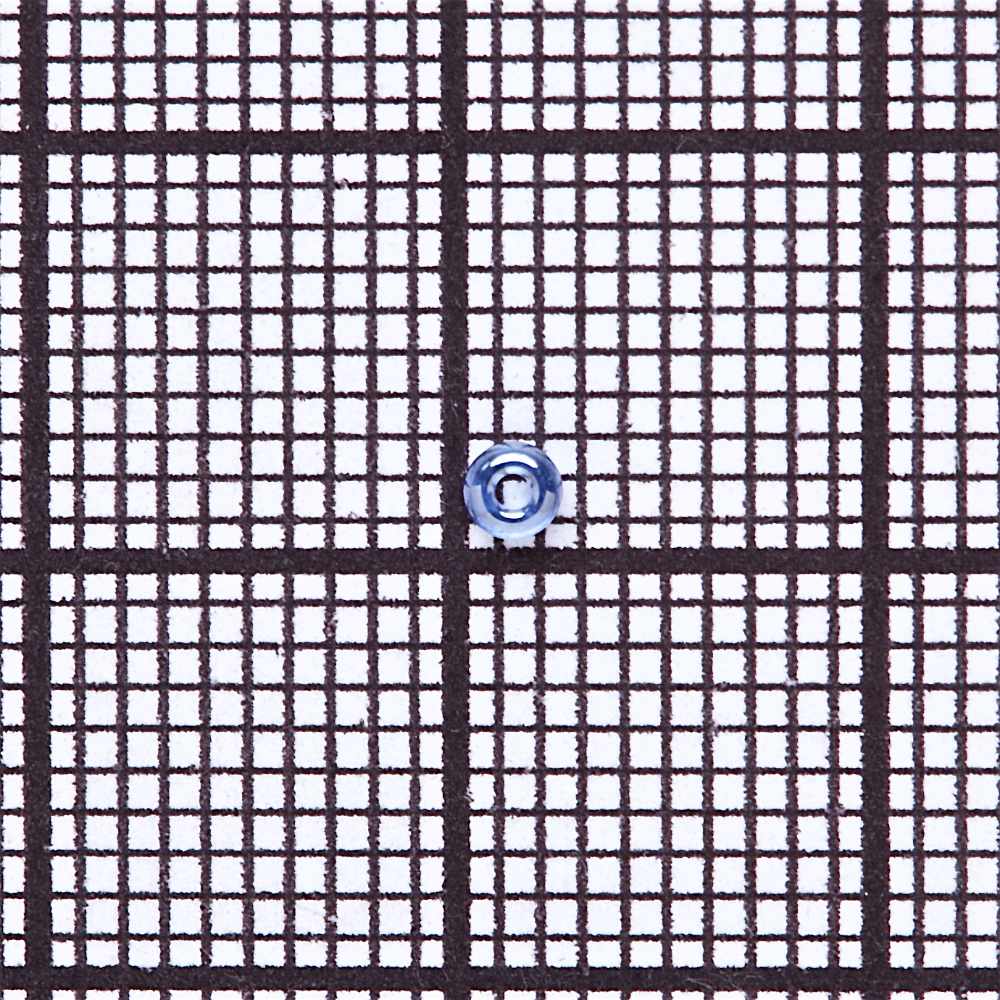 Бісер круглий мілкий 12 (1,8 мм) синій прозорий 9526