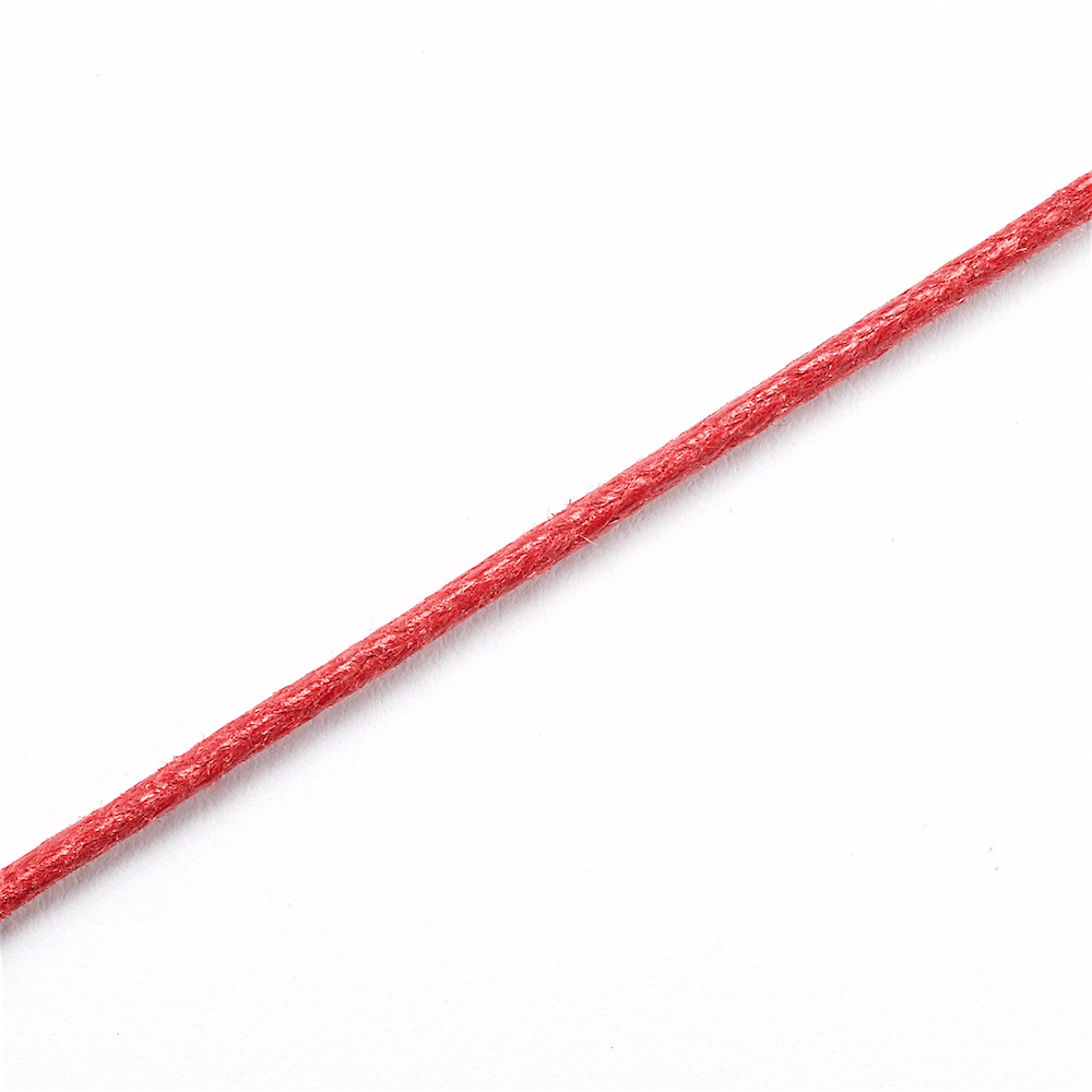 Шнур хлопковый 1,5 мм красный 1 метр