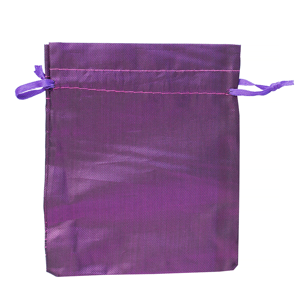 Мешочек полиэстеровый 12х10см сиренево-фиолетовый