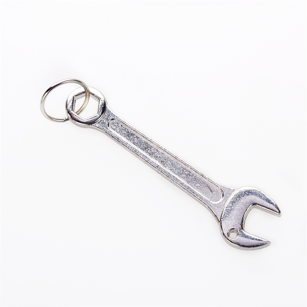 Гаечный ключ, кулон металлический, мельхиор, 7 см