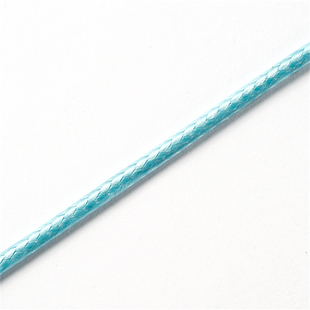 Шнур плетеный 2 мм голубой 1 метр