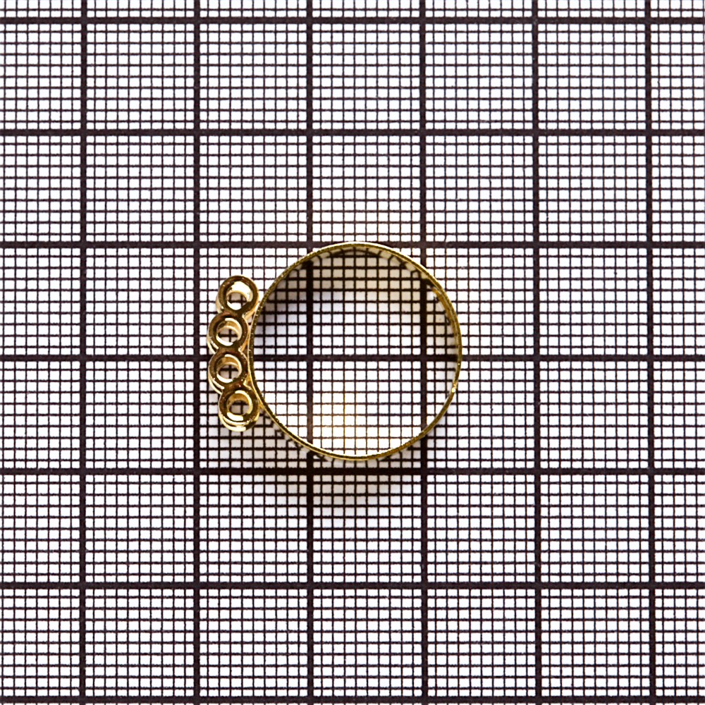 Основание для кольца диаметр  20 мм золотистое