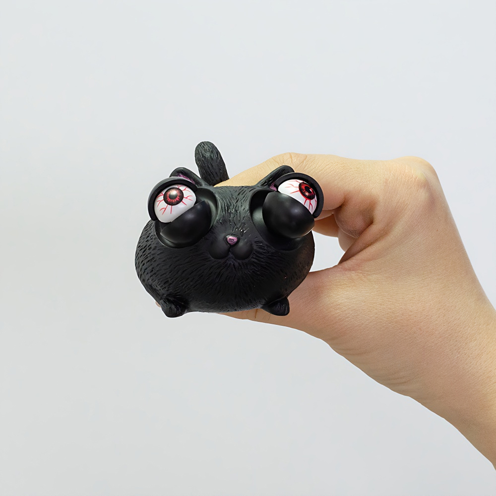 Игрушка-антистресс 65х57 мм Котик микс цветов 1 шт