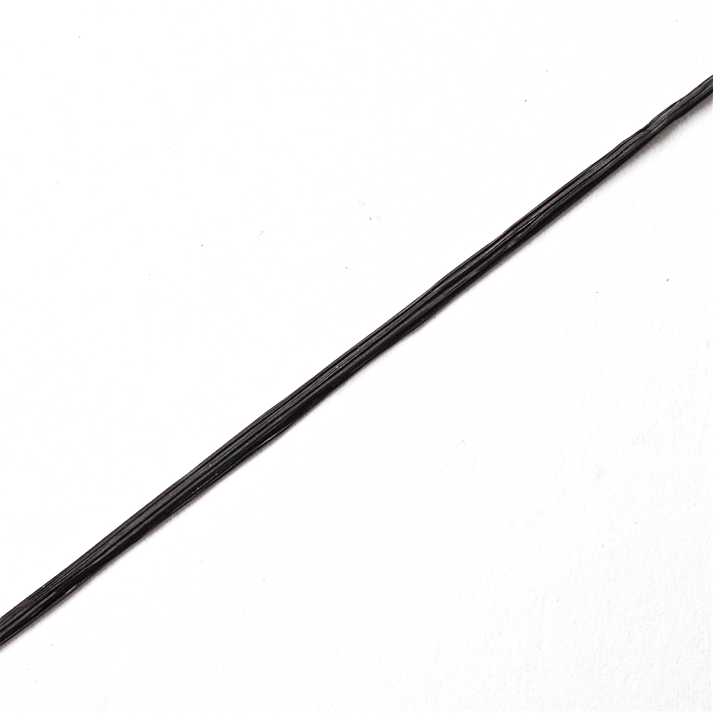 Резинка силиконовая тонкая черная 0,5 мм 10 м (+-10%)