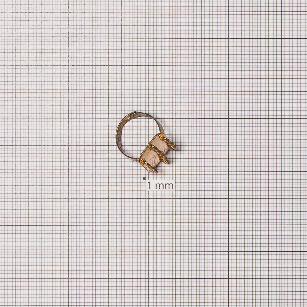 Основание для кольца диаметр основы для вклеивания 20 мм золотистое