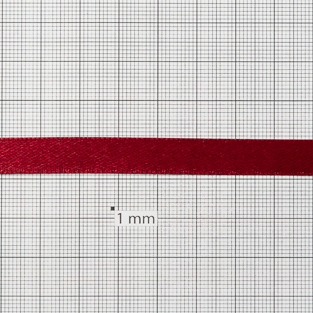 Стрічка атласна 10 мм вишнева