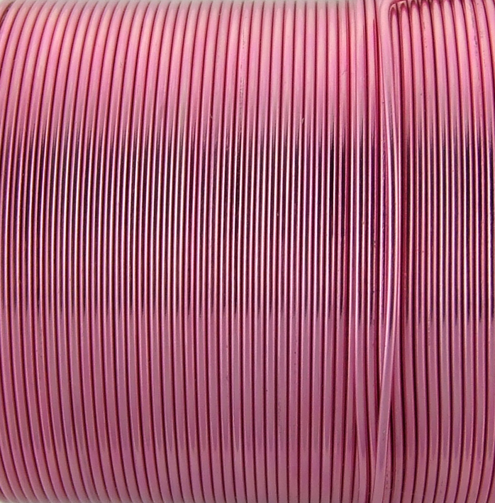 Проволока алюминиевая 0,8 мм сиренево-розовая катушка 15 м (+-10%)