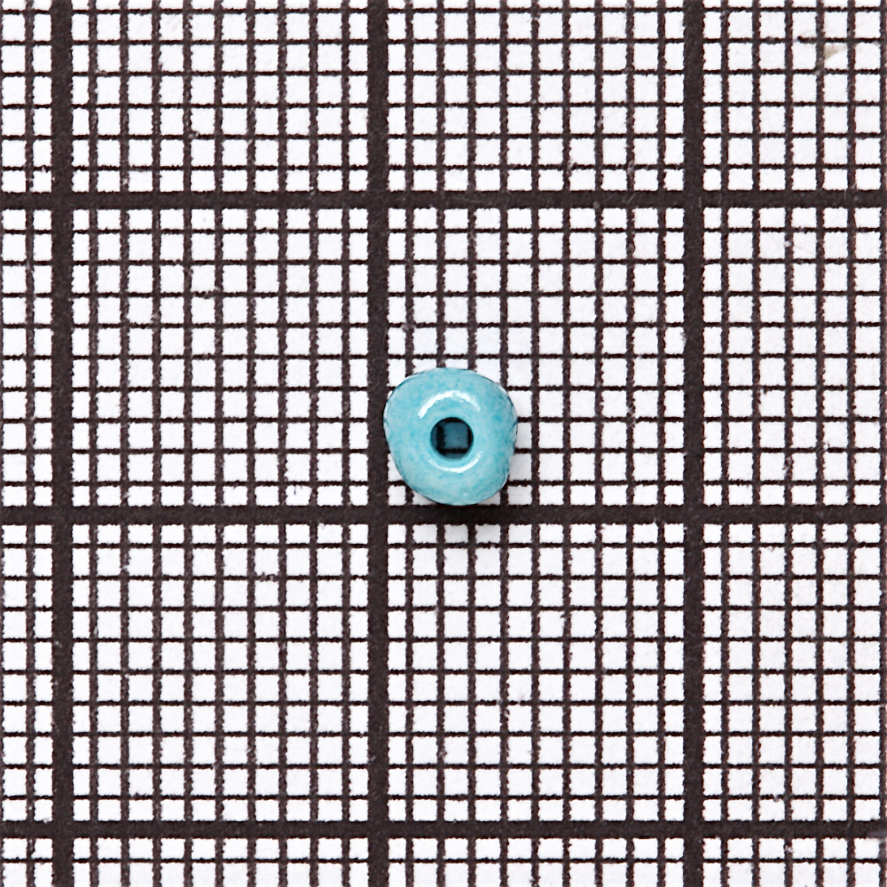 Бісер круглий великий 6 (3,6 мм) блакитний 17991