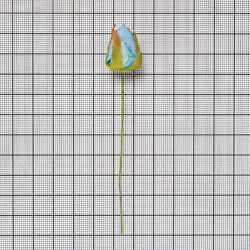 Штучна квітка 16 мм блакитна 1 штука