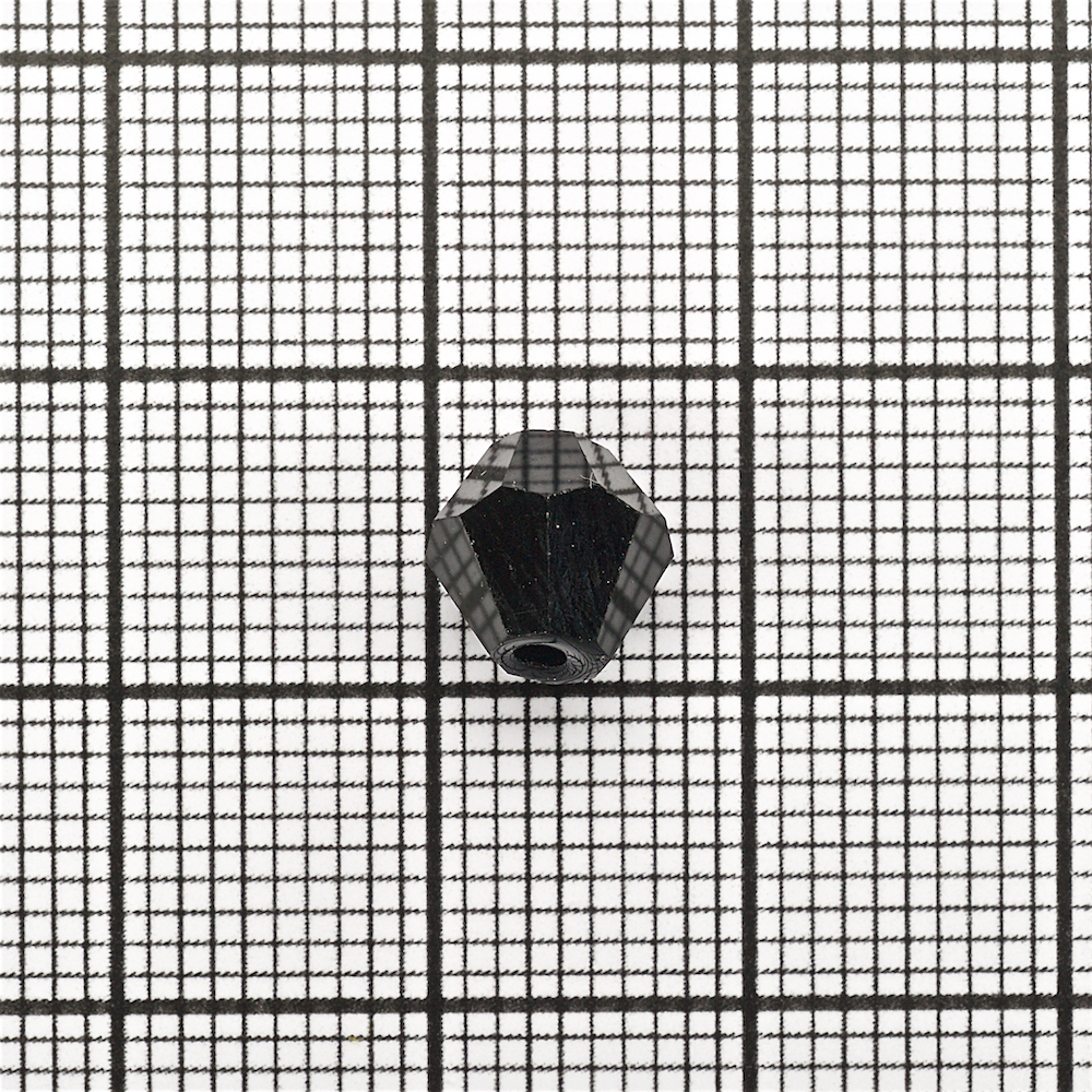 Кришталева намистина біконус 8 мм чорна