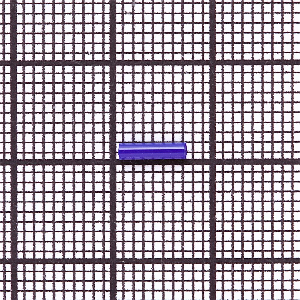 Бісер-стеклярус 3 (6 мм) синій 9913