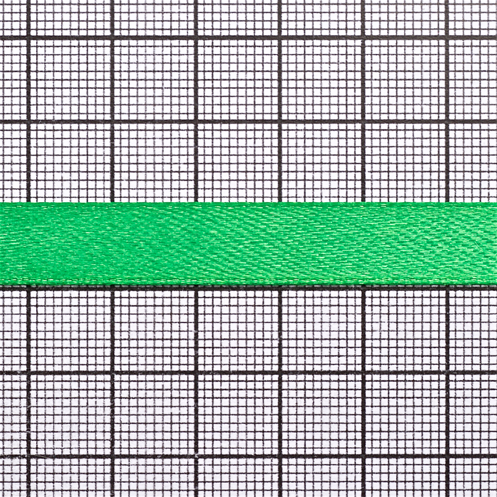 Лента атласная 10 мм зеленая