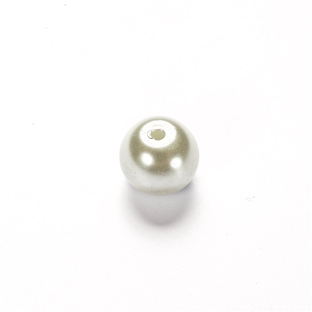 Перли скляні 10 мм білі
