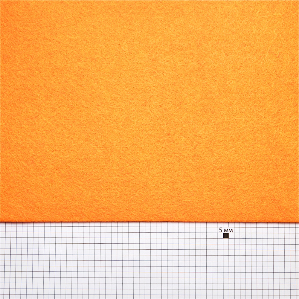 Фетр 3 мм размер 30х19,5 см оранжевый 50002