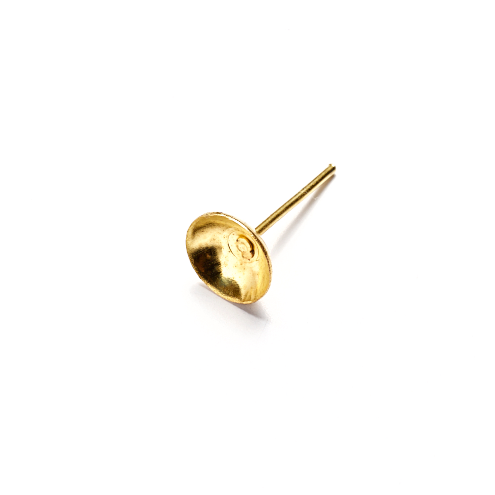 Основа для сережок гвоздик 7 мм золота