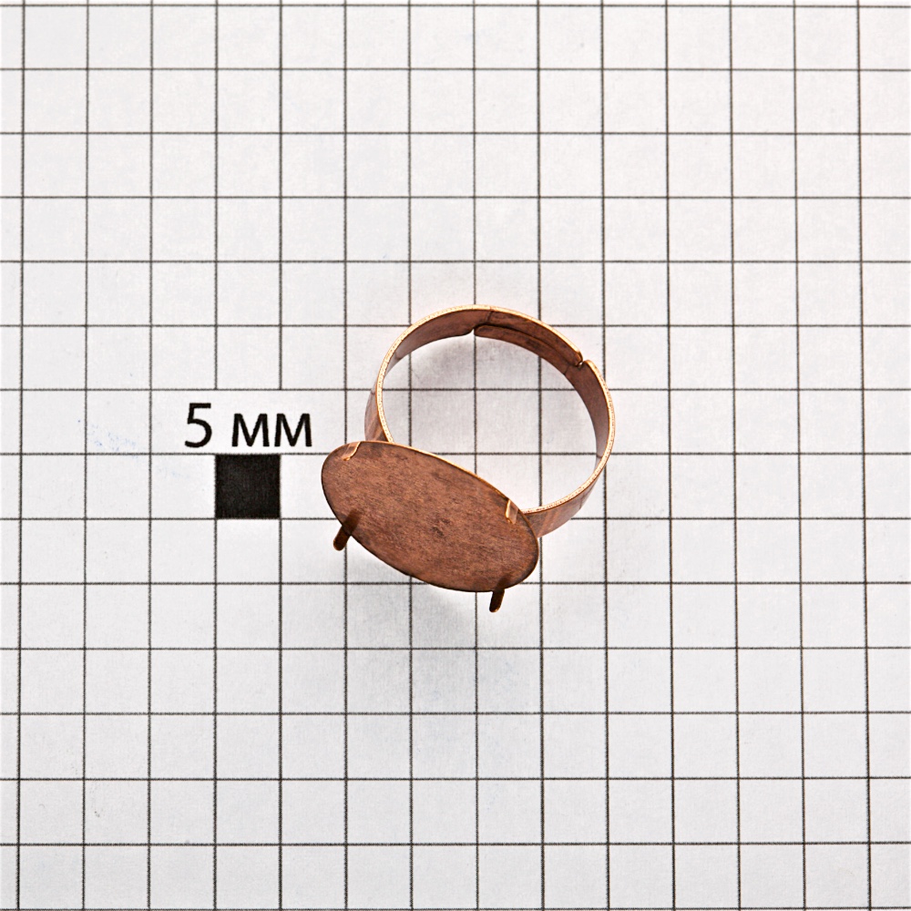 Основание для кольца диаметр основы для вклеивания 18 мм медное