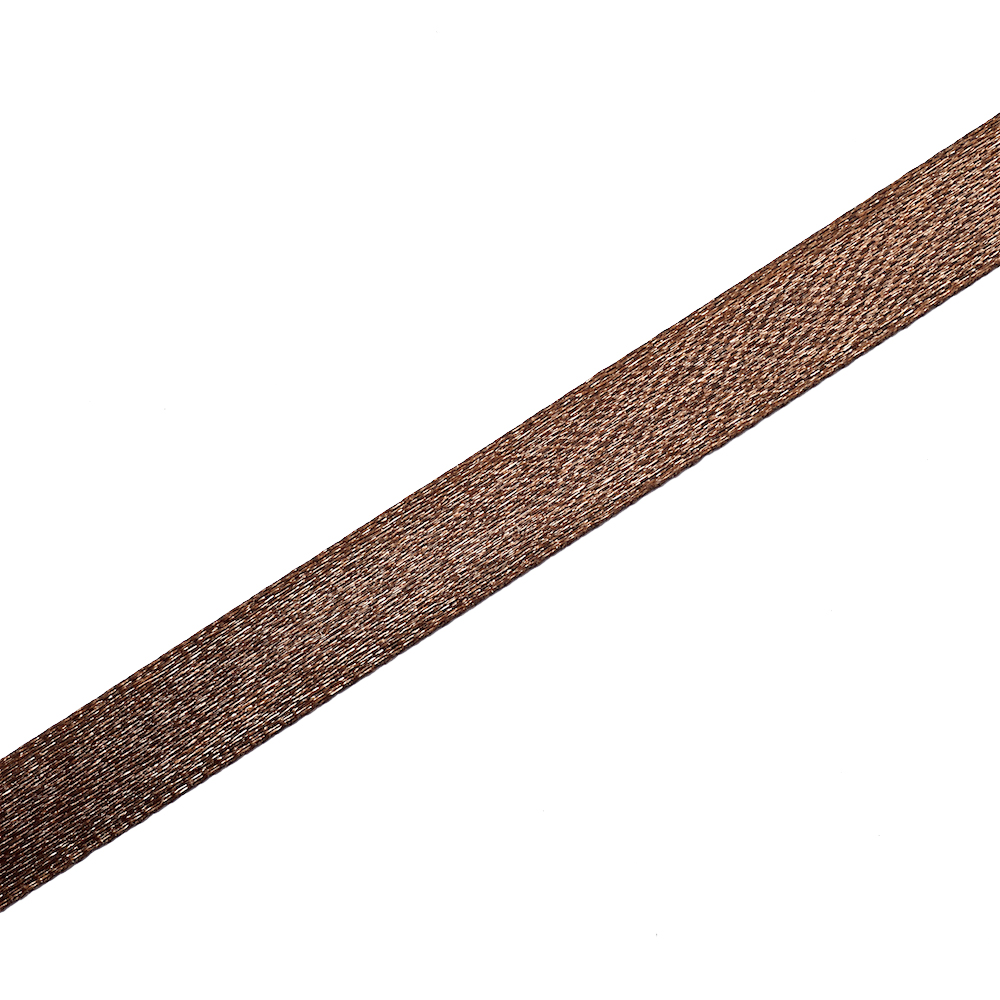 Лента атласная 10 мм коричневая