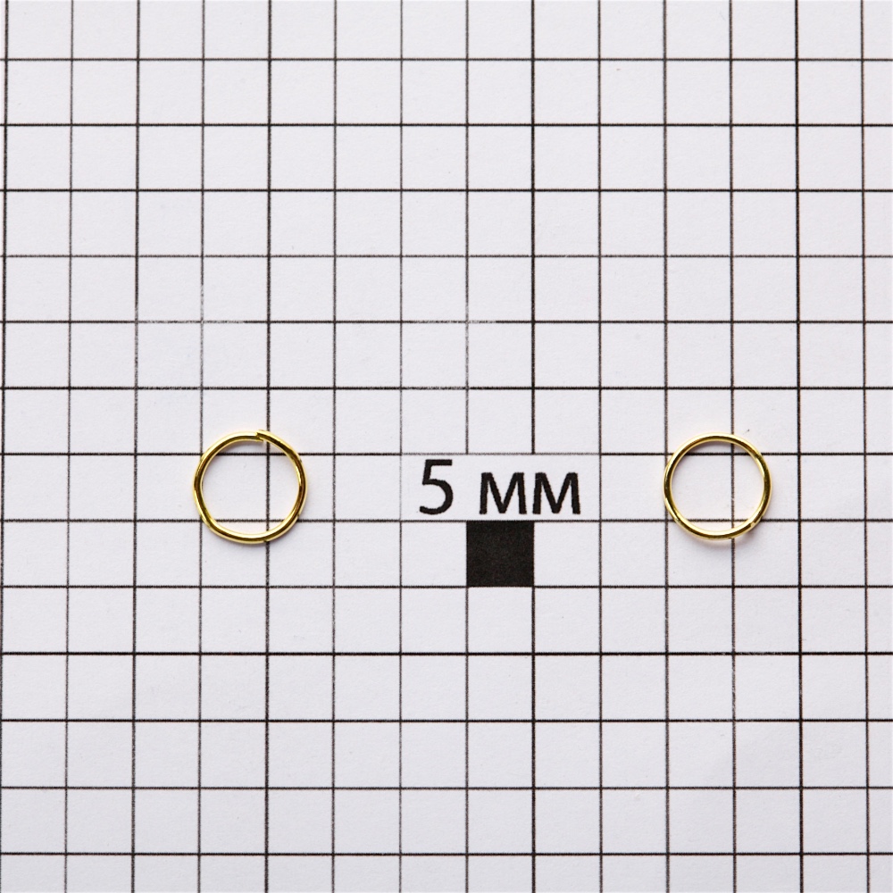 Біжутерні кільця 8 мм золоті 10 гр