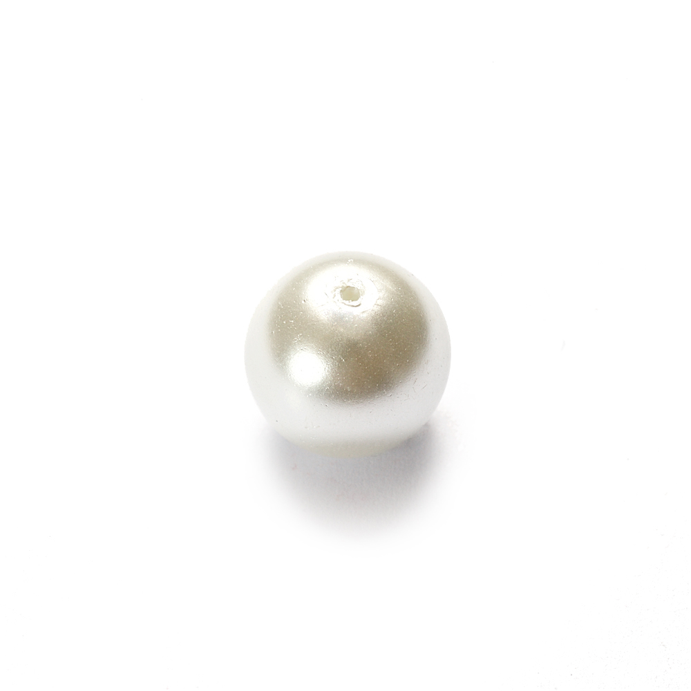 Перли скляні 12 мм білі
