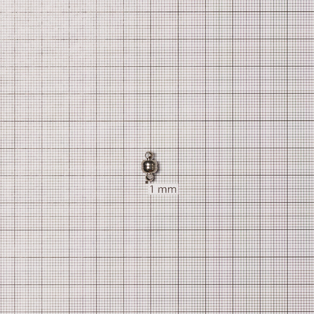 Застежка магнитная 11х6 мм мельхиоровая