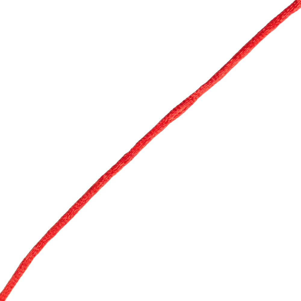 Шнур полиэстеровый 2 мм красный 1 метр