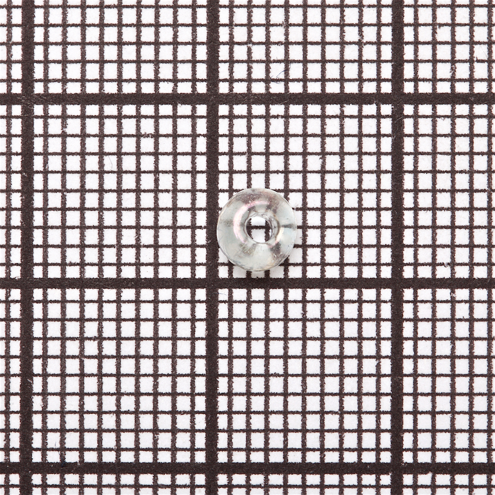 Бисер круглый крупный 6 (3,6 мм) прозрачный радужный 9457