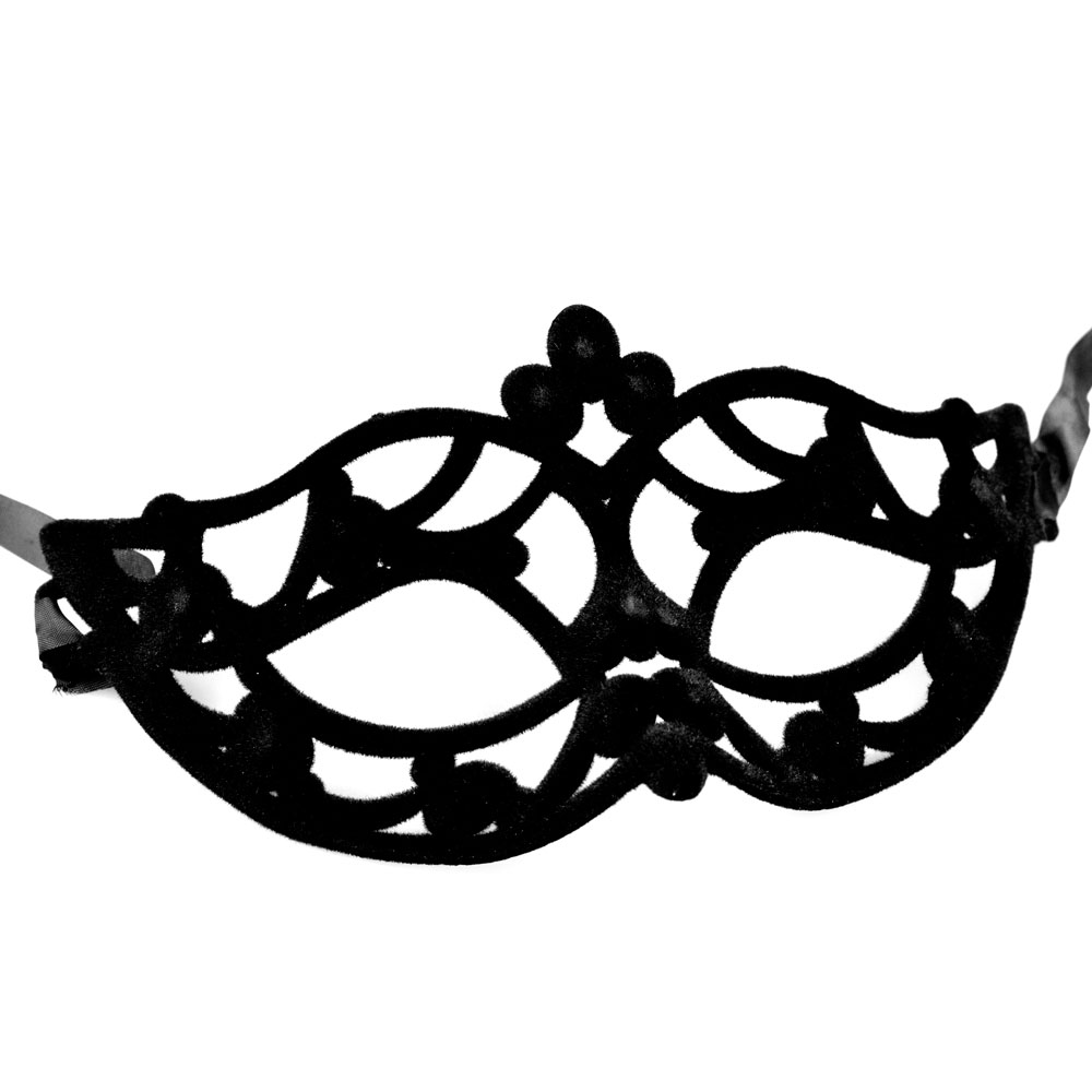 Пластиковая маска с бархатным покрытием