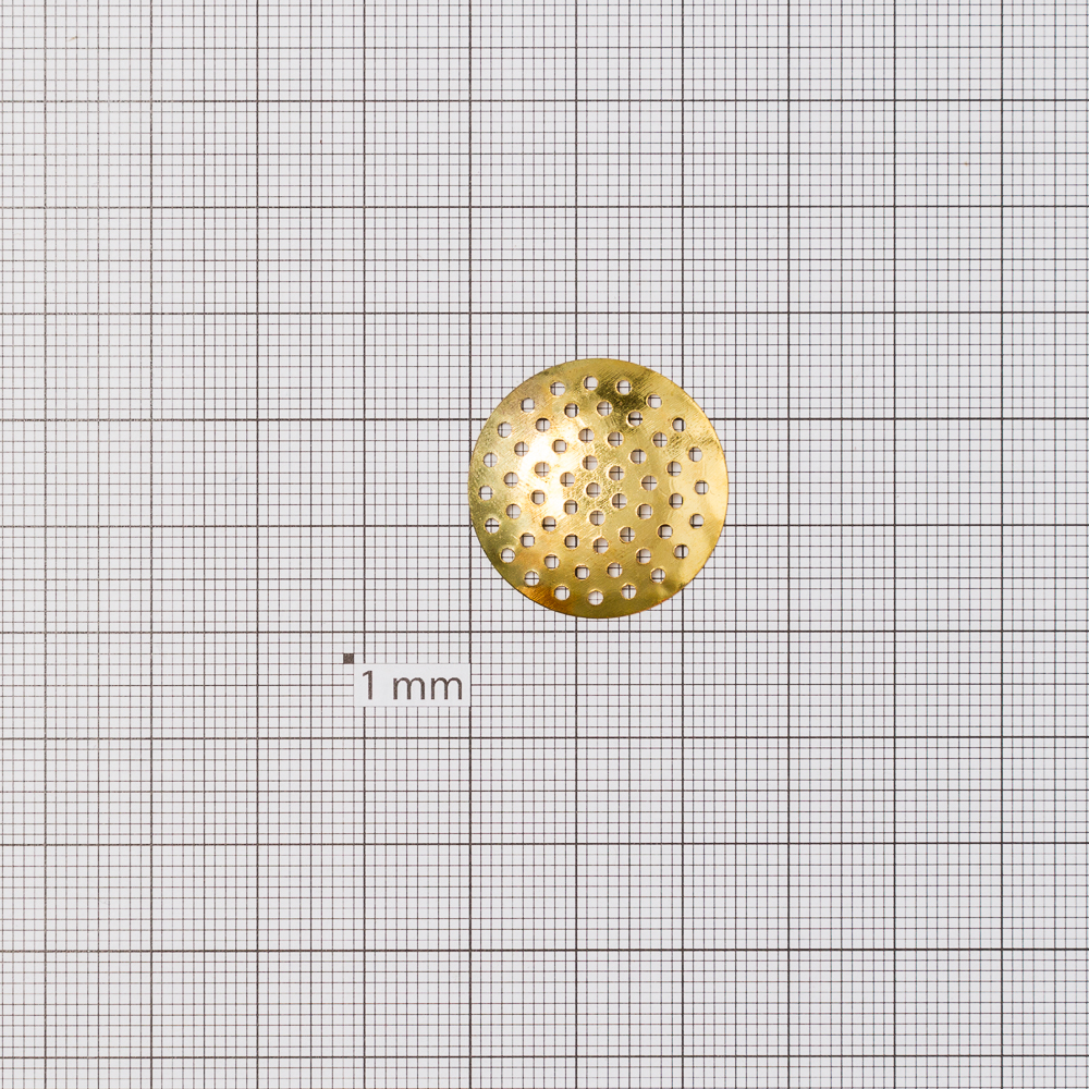 Ґратчасті основи для брошок, золото, 25 мм