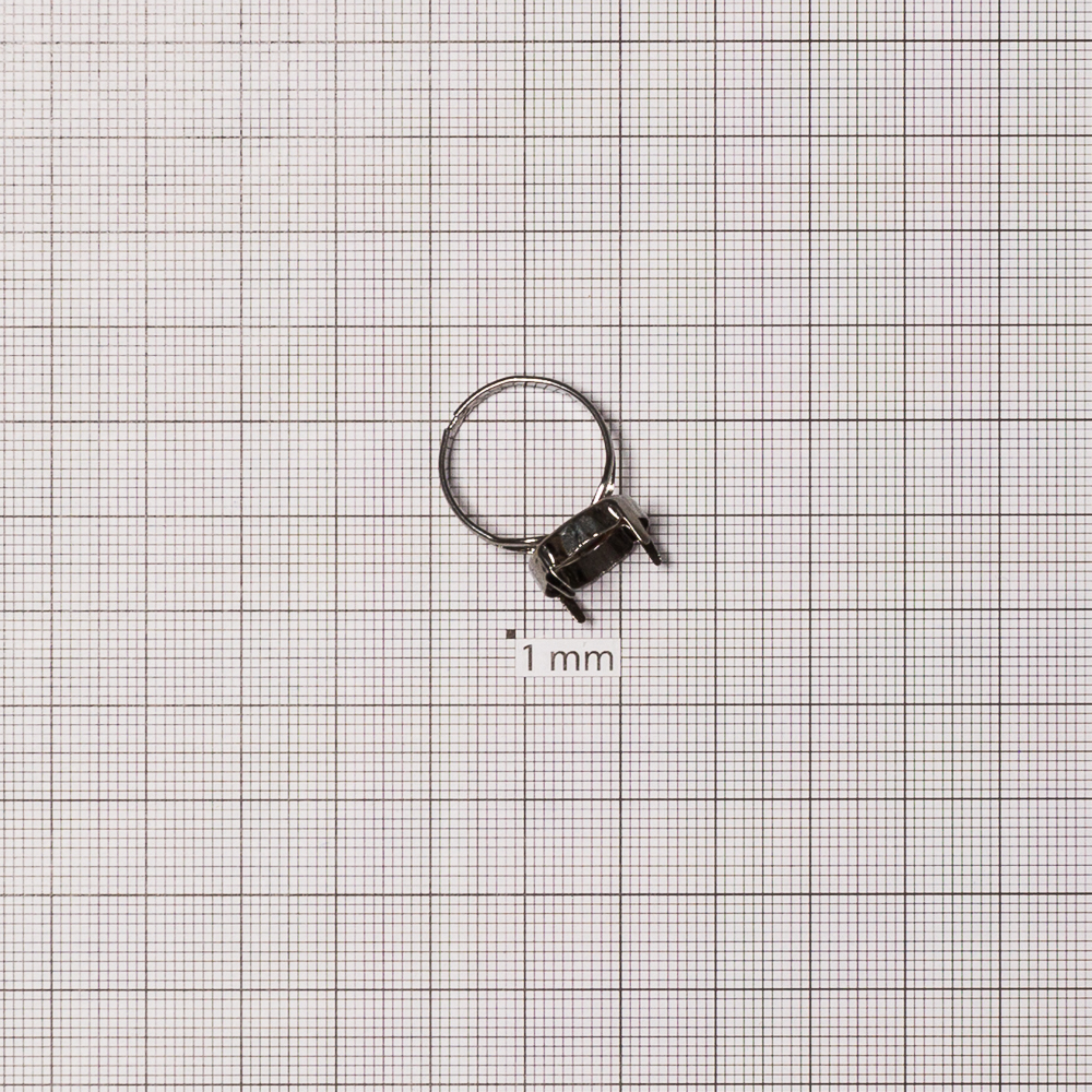 Основа для каблучки діаметр основи для вклеювання 13 мм серая