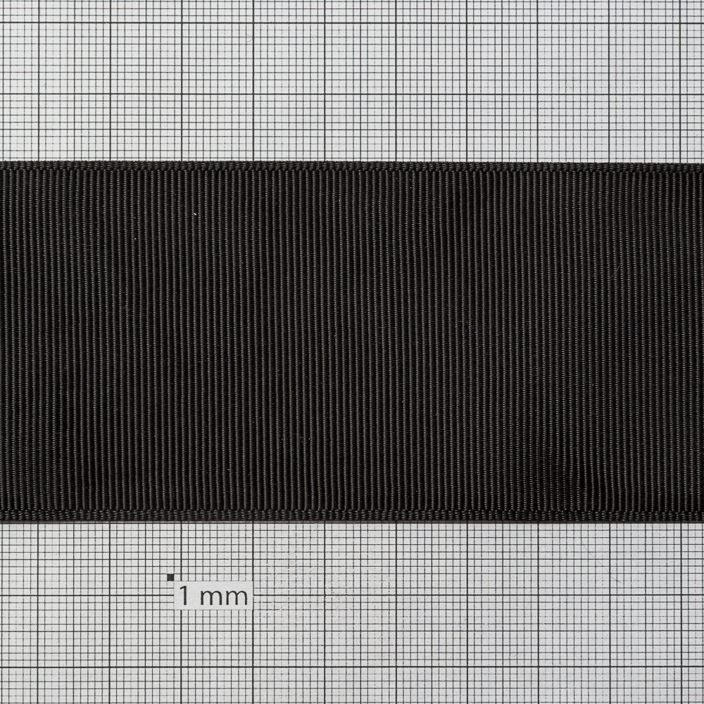 Лента репсовая 50 мм черная 1 метр