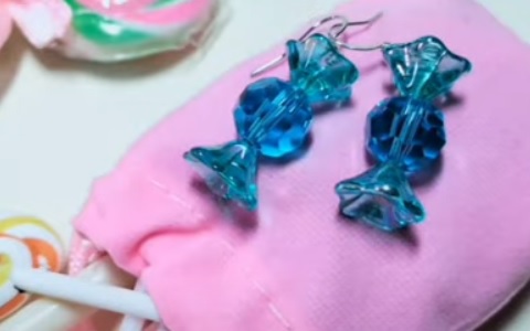 Новогодние серьги конфетки | DIY Monpacie