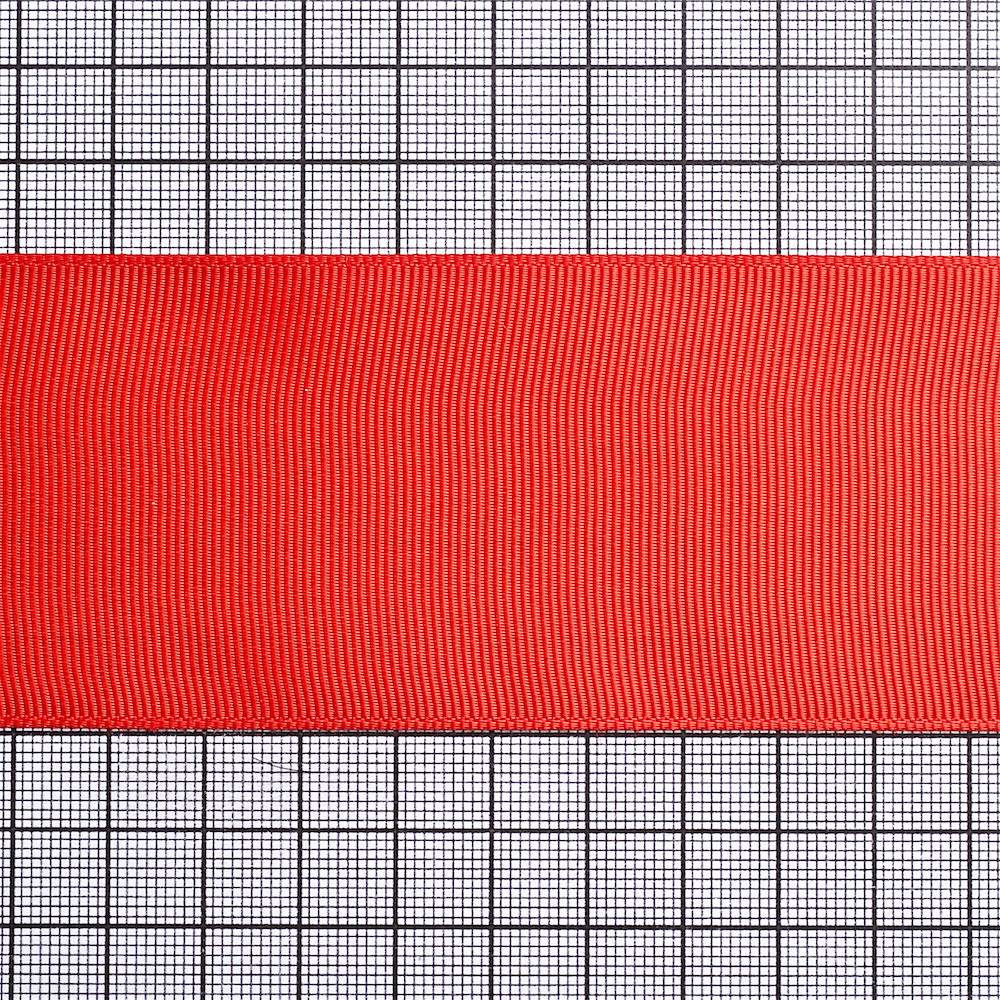Лента репсовая 50 мм красная 1 метр