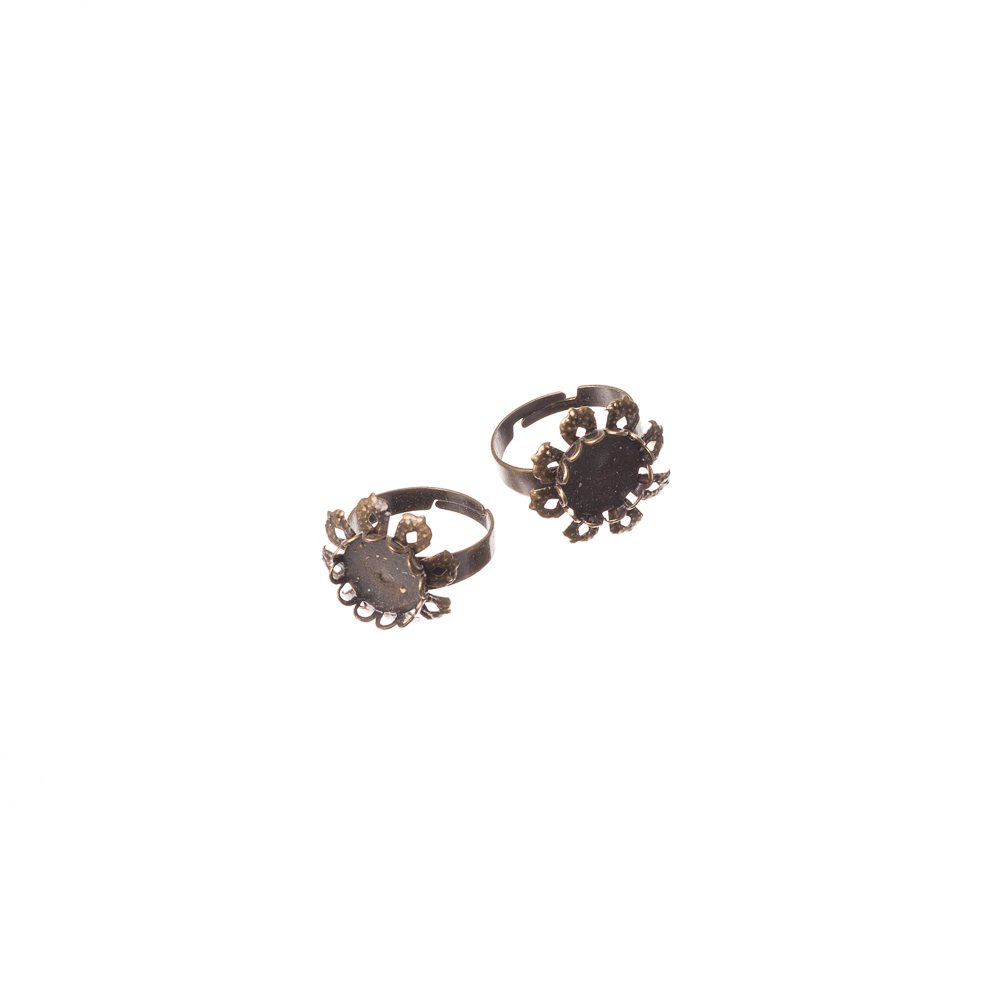 Основание для кольца диаметр основы для вклеивания 19 мм бронзовое