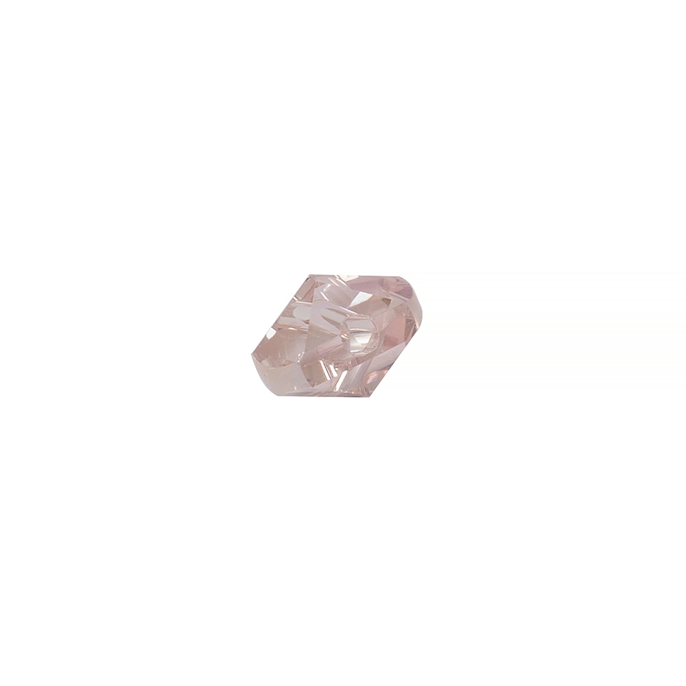 Кришталева намистина прямокутна 6 мм рожева