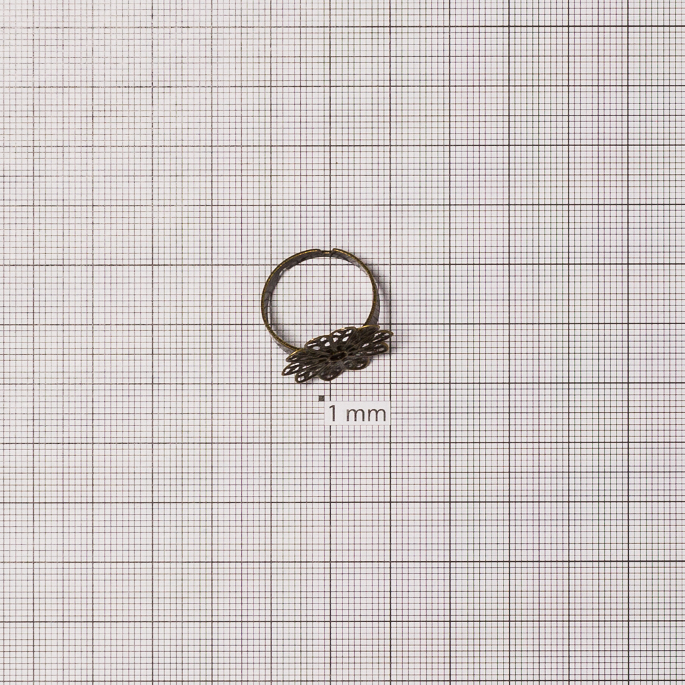 Основание для кольца диаметр основы для вклеивания 20 мм бронзовое