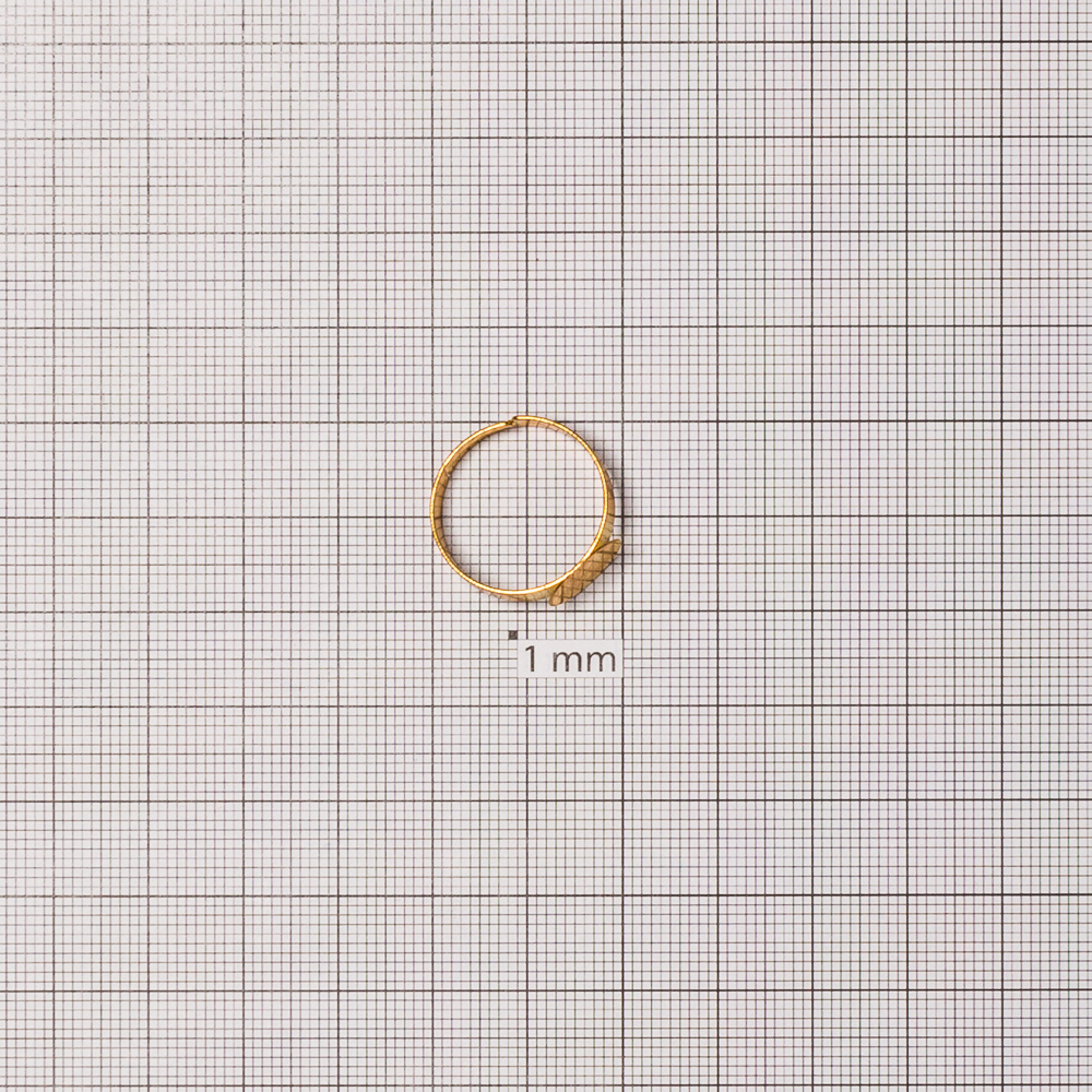 Основа для каблучки діаметр основи для вклеювання 10 мм золотиста