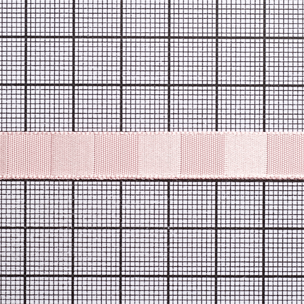 Лента атласная 10 мм полосатая розовая