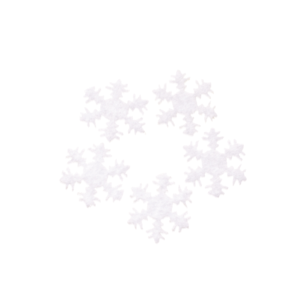 Фетровий елемент сніжинка