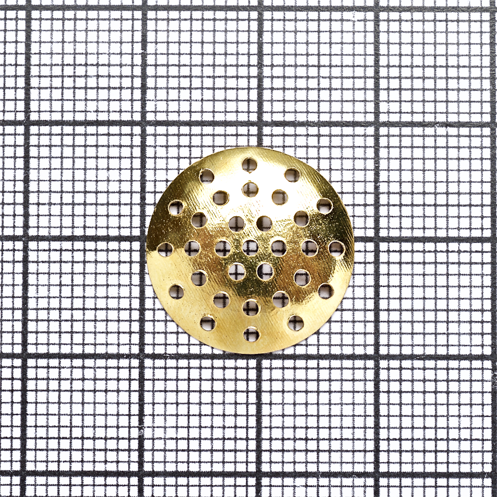 Решетчатые основы для брошей, золото, 20 мм