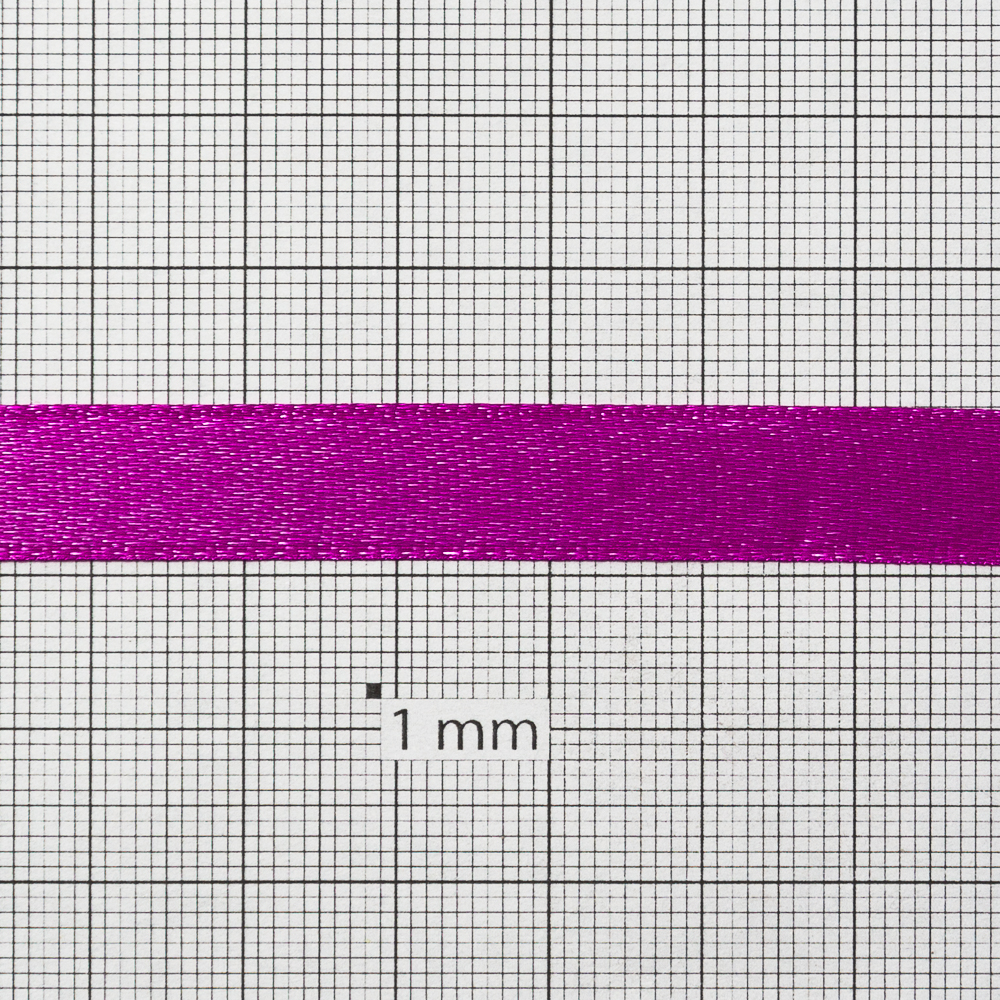 Стрічка атласна 10 мм фуксія