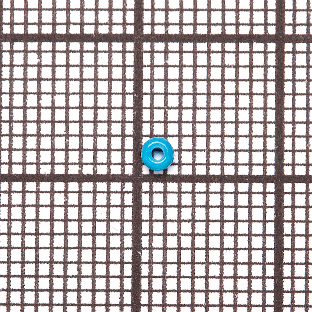 Бисер круглый мелкий 12 (1,8 мм) голубой 9610