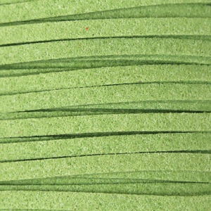 Шнур під замшу 3х1,4 мм зелений 1 метр