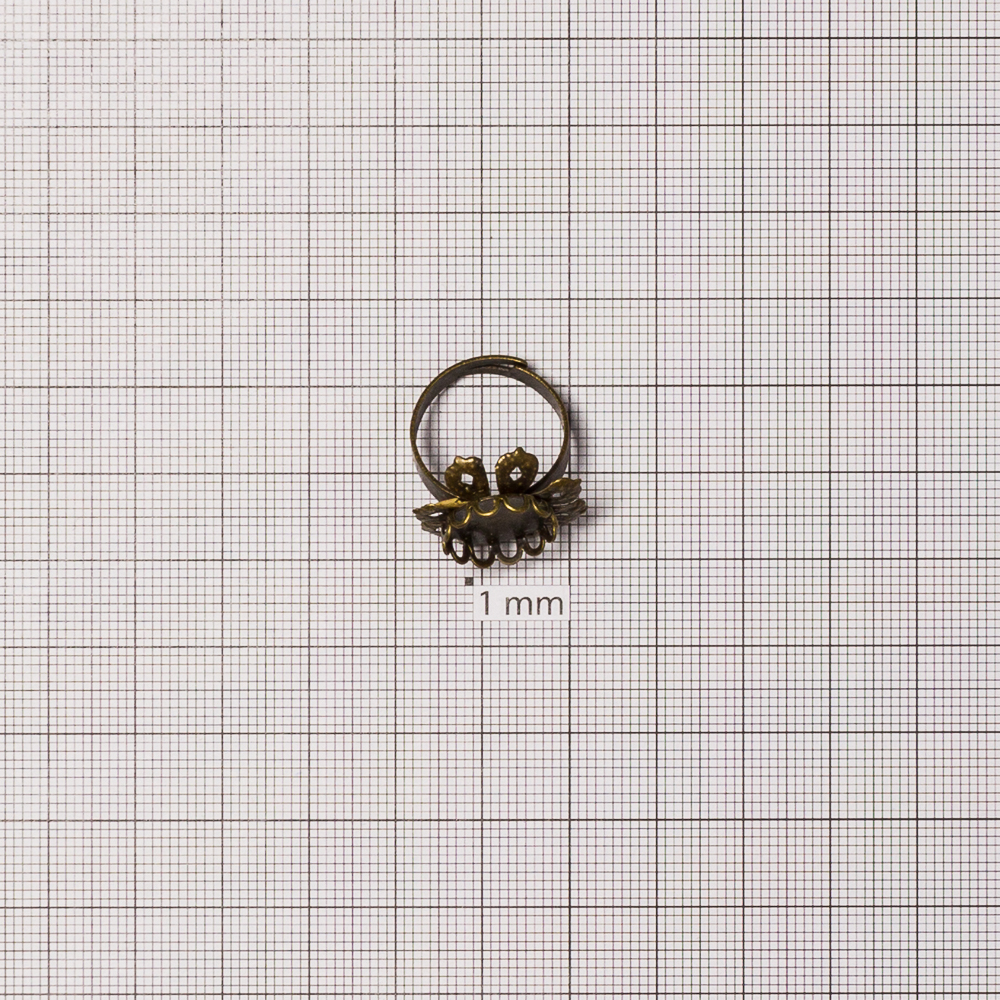 Основание для кольца диаметр основы для вклеивания 22 мм бронзовое