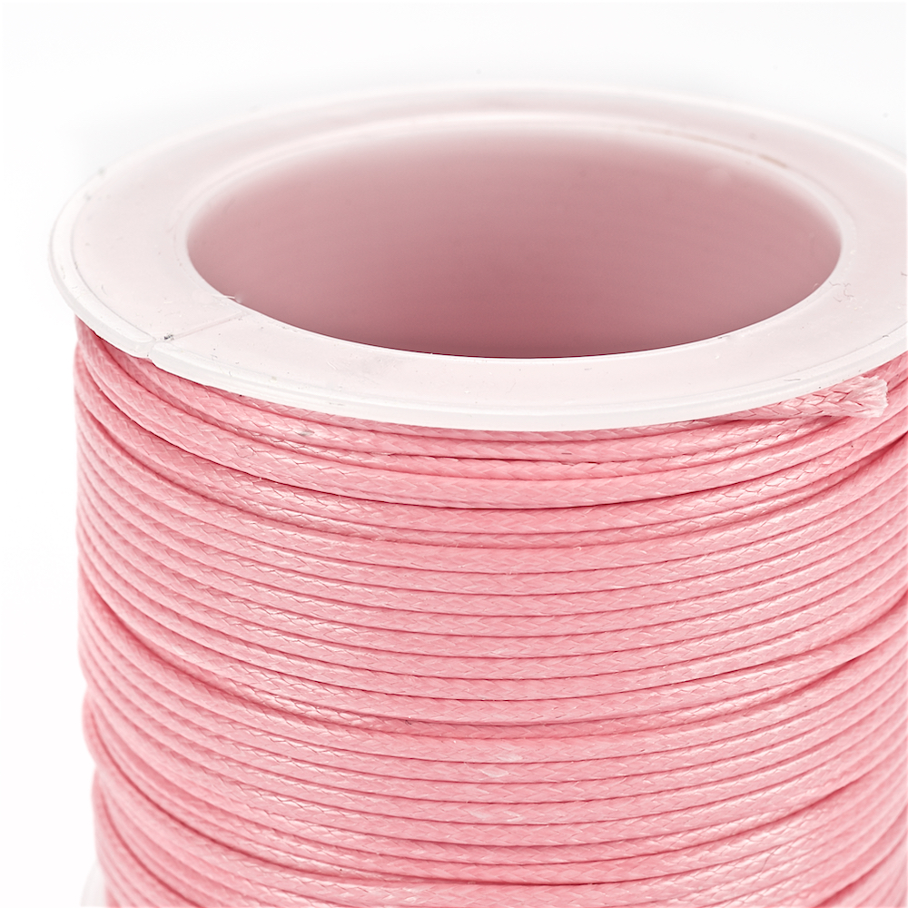 Шнур плетений 1 мм рожевий 1 метр