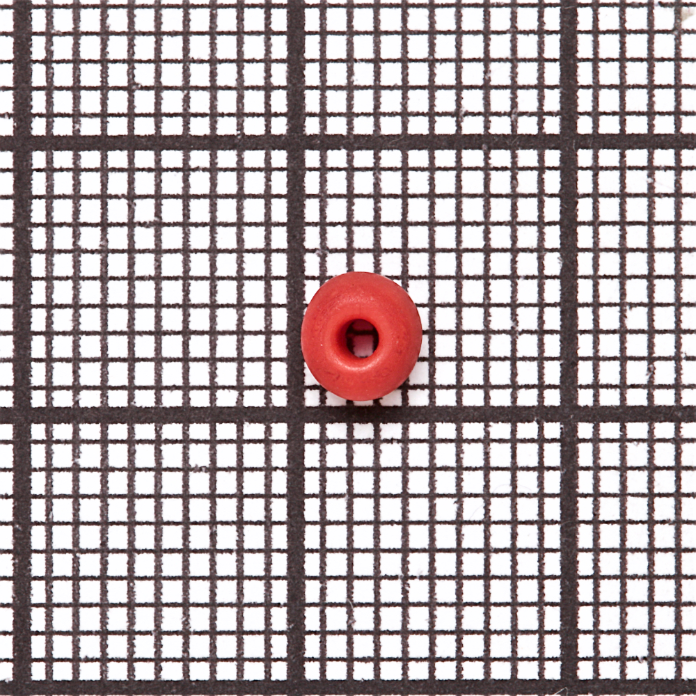 Бисер тертый 6 (3,6 мм) красный 9753