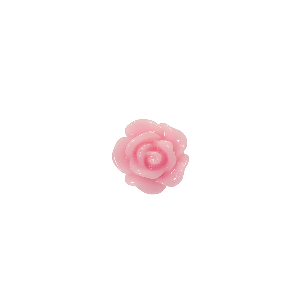 Пластиковая бусина микс цветов роза