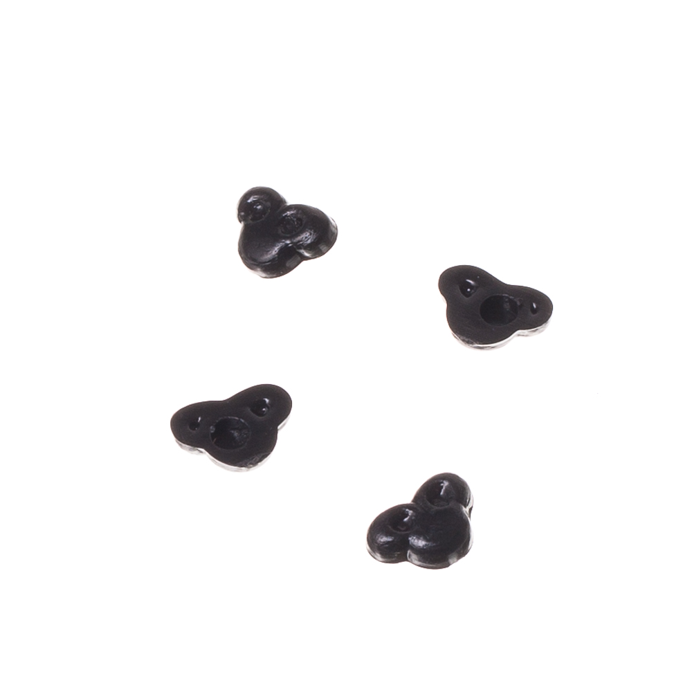 Пластиковые носы 7×10 мм черные (уп.4 шт.)